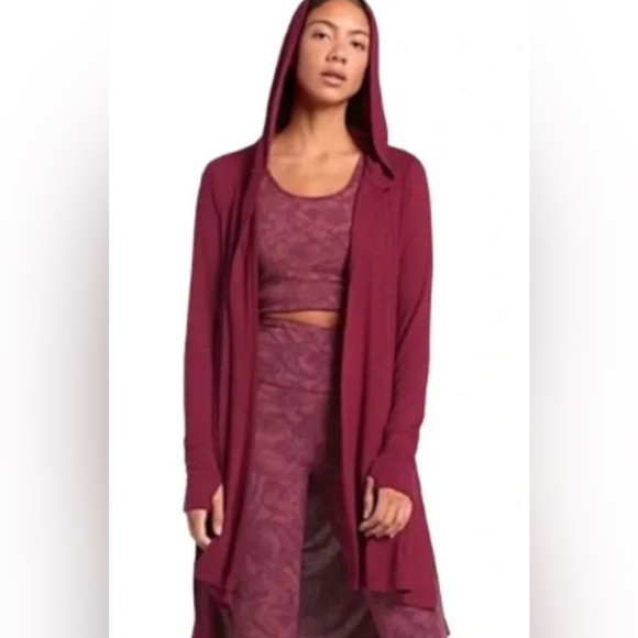 Athleta Hooded Cardigan - Picture 1 of 7